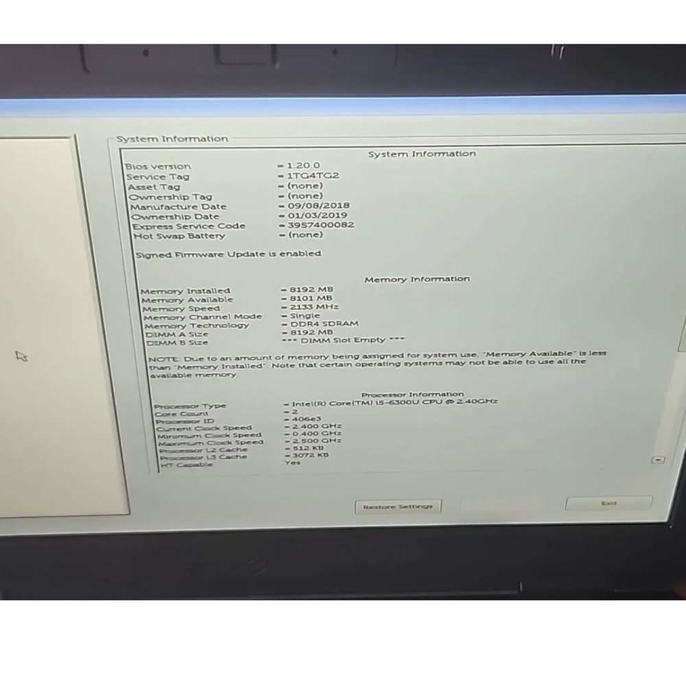 Dell Latitude 5414 14 inch Intel Core i5 6th Gen. 2.40GHz, 8GB RAM No SSD/Caddy - Picture 3 of 16